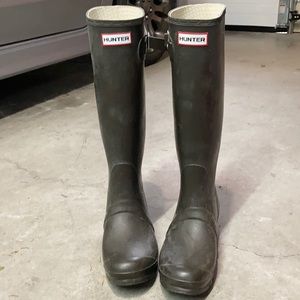 Hunter original tall rain boots